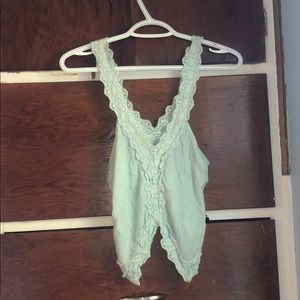 Embroidered crop top